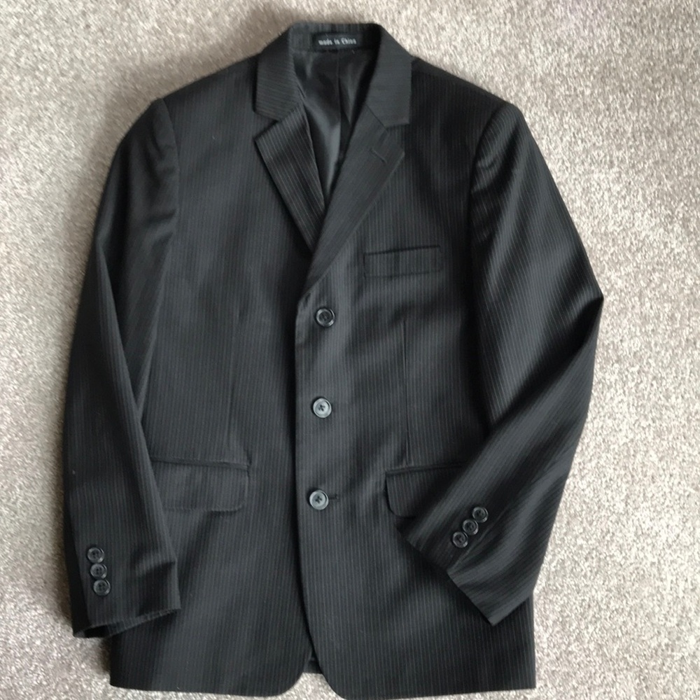 Calvin Klein Boys Pinstriped Blazer
